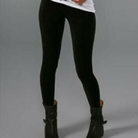 Juicy Couture Vintage Original Pitch Black Skinny Velour Leggings - Medium